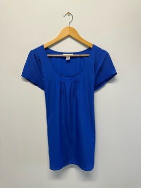 Motherhood Maternity Royal Blue Scoop Neck Maternity Top Women’s Med EUC